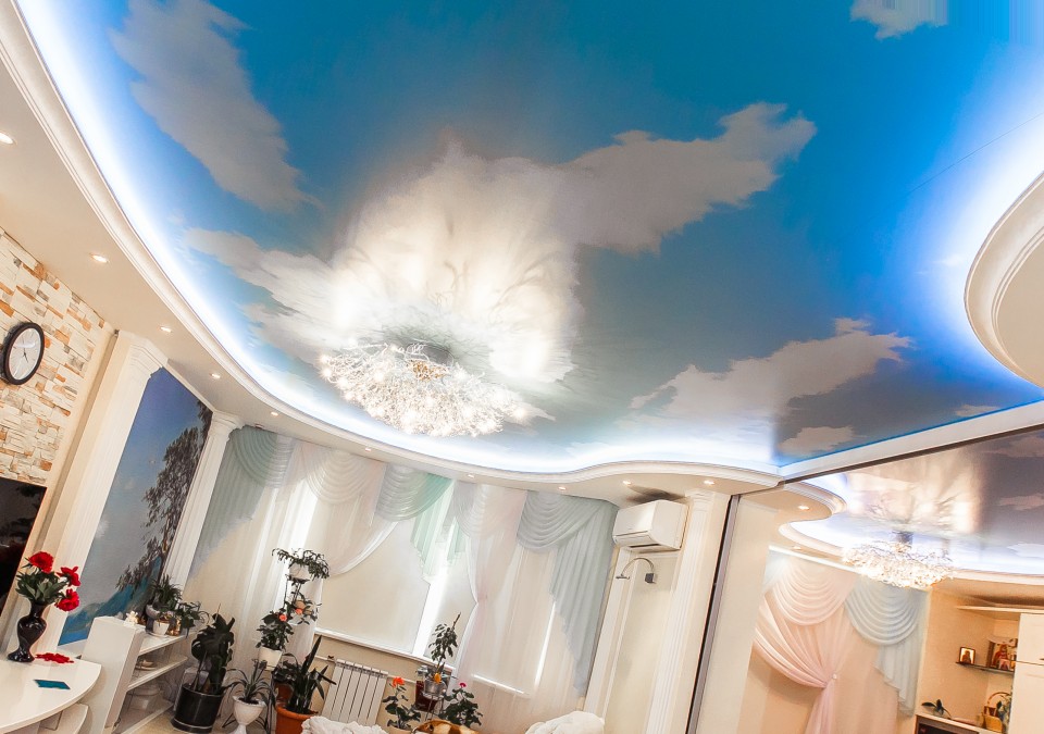 Заказать потолок с фотопечатью в г. Весьегонск